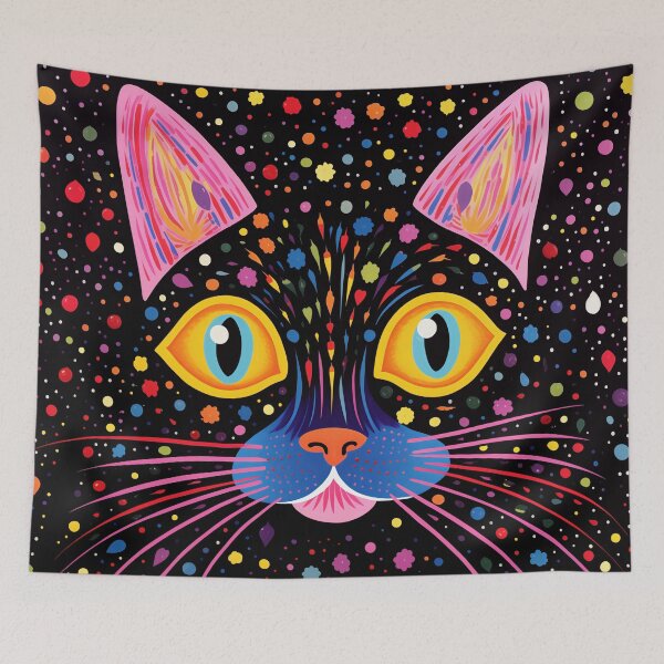 Item preview, Starry Whiskers Cat in Universe designed and sold by EnchantArtCo.