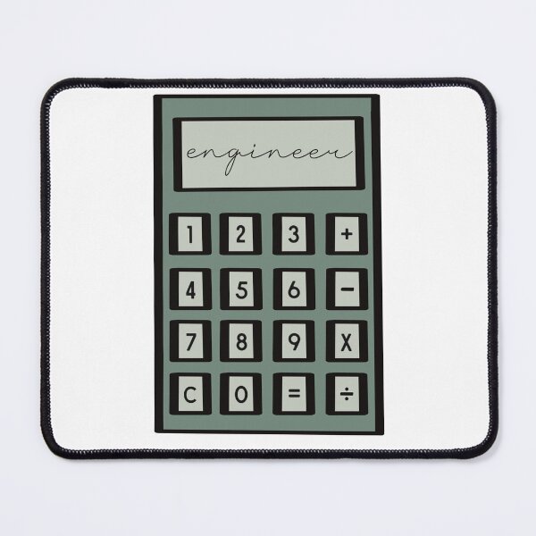 Item preview, Engineer on a Green Calculator designed and sold by Chandra Bellinger.