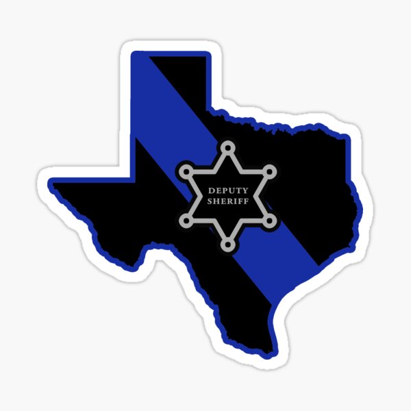 Artikel-Vorschau von Texas stellvertretender Sheriff T-Shirt dünne blaue Linie, designt und verkauft von shoppzee.