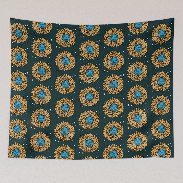 Item preview, Sunflower Planet Earth designed and sold by Stacey Burt creative Designs.