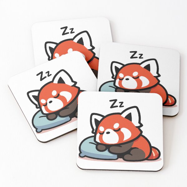 Item preview, Cute Red Panda Sleeping designed and sold by BluRockDesigns.