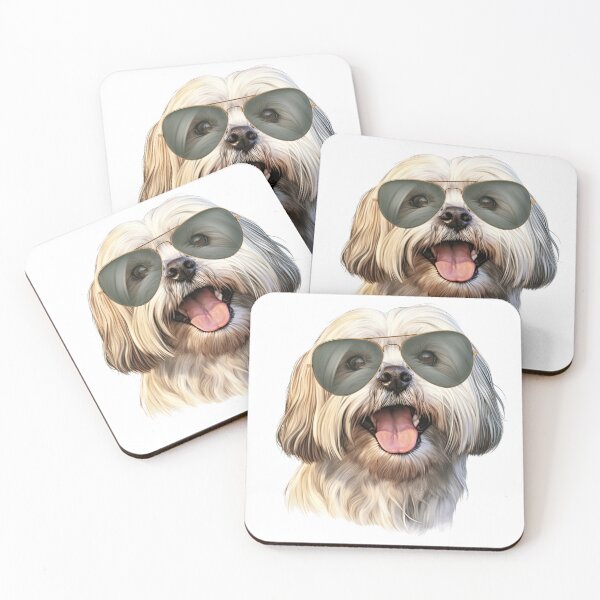 Item preview, Lhasa Apso Wearing Sunglasses designed and sold by TheAnimalZ00.