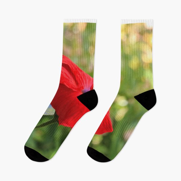 Item preview, Stunning red hibiscus flower in bloom designed and sold by FranWest.