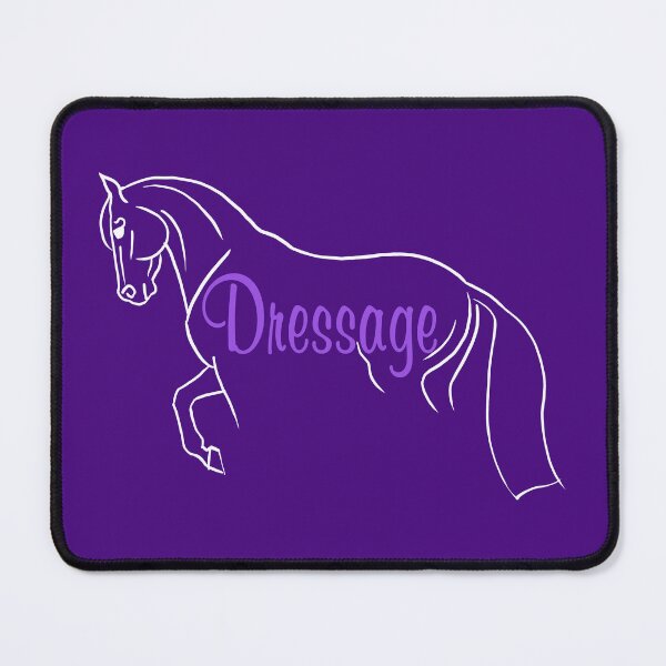 Item preview, Minimalist Style Dressage Horse with Purple Text designed and sold by DappledMoon.