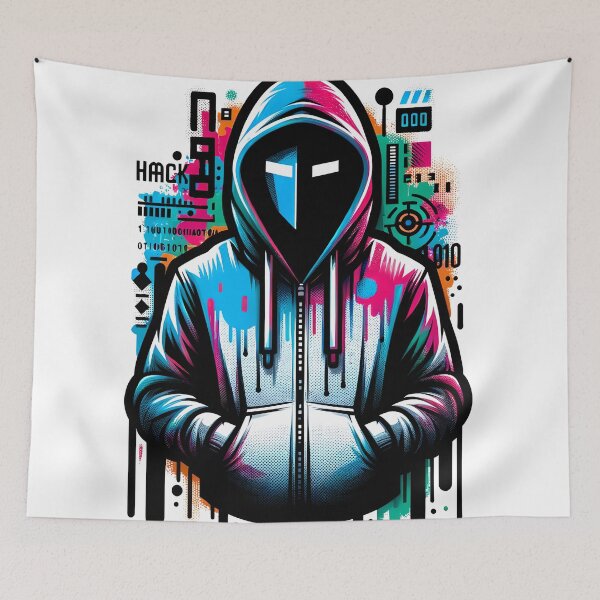 Item preview, Hacker de graffiti designed and sold by StickaTime.