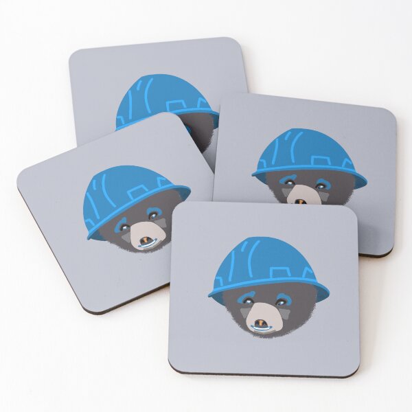 Item preview, Electricians Apprentice Cubby Carpenters Cub Bear Wearing Blue Hard Hat designed and sold by TheTradesStore.