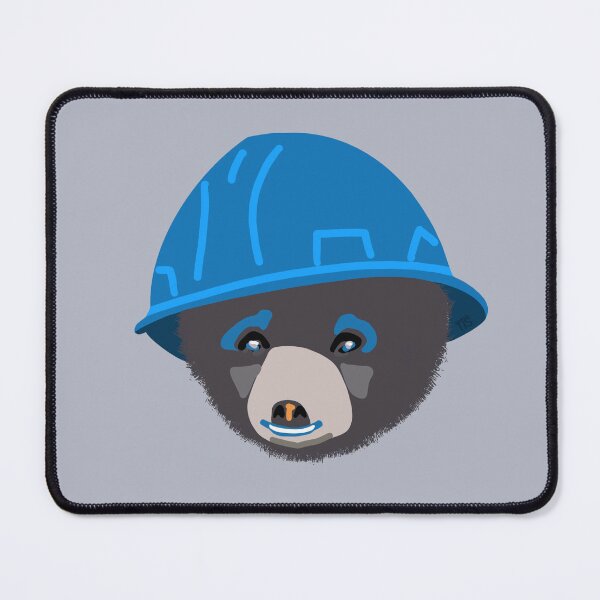 Item preview, Electricians Apprentice Cubby Carpenters Cub Bear Wearing Blue Hard Hat designed and sold by TheTradesStore.