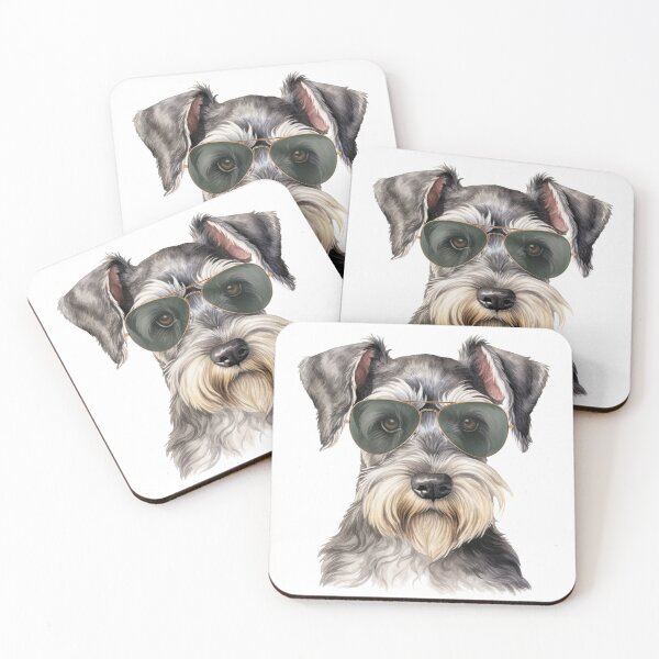 Item preview, Miniature Schnauzer Wearing Sunglasses designed and sold by TheAnimalZ00.