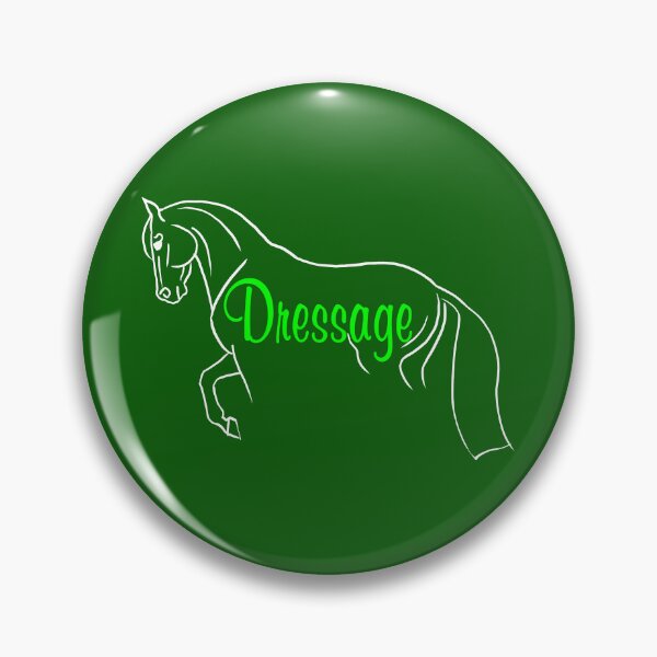 Item preview, Minimalist Style Dressage Horse with Green Text designed and sold by DappledMoon.