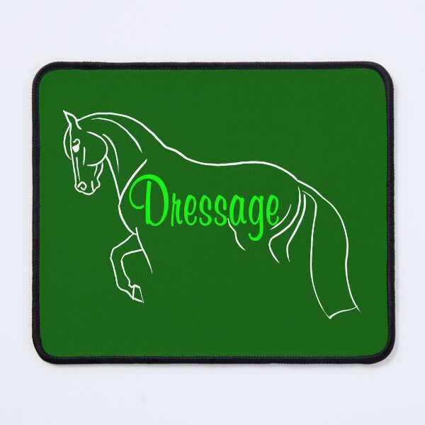 Item preview, Minimalist Style Dressage Horse with Green Text designed and sold by DappledMoon.