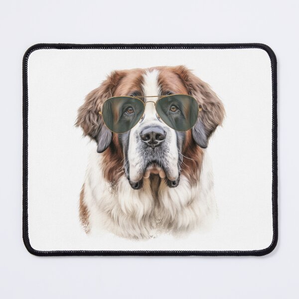 Item preview, Saint Bernard Wearing Sunglasses designed and sold by TheAnimalZ00.