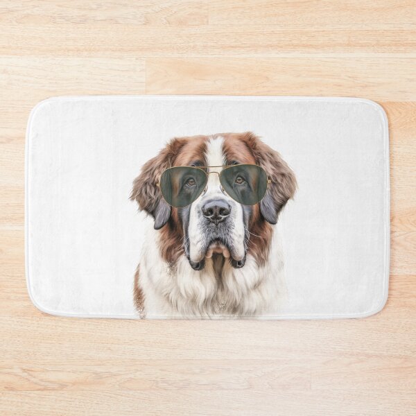 Item preview, Saint Bernard Wearing Sunglasses designed and sold by TheAnimalZ00.