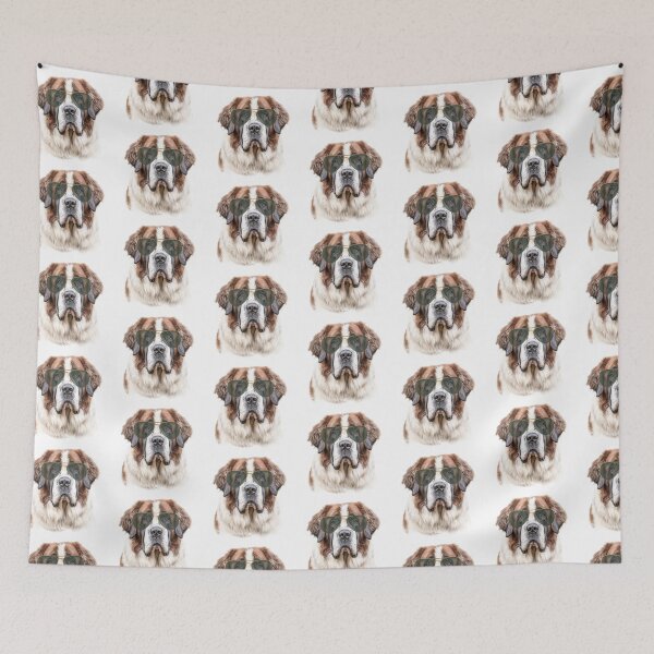Item preview, Saint Bernard Wearing Sunglasses designed and sold by TheAnimalZ00.