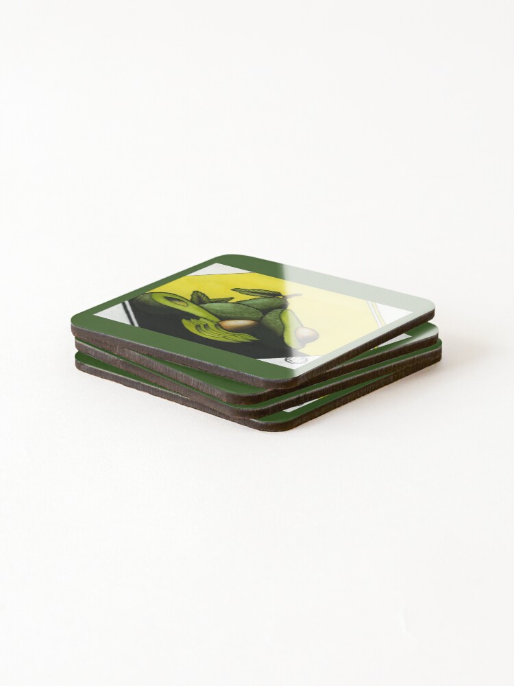 Thumbnail 4 of 5, Coasters (Set of 4), AVOCADOS designed and sold by ARTopher.