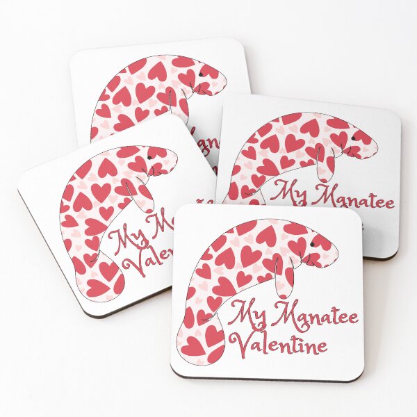 Item preview, My Manatee Valentine Heart Pattern Design designed and sold by ScruffyBlonde.