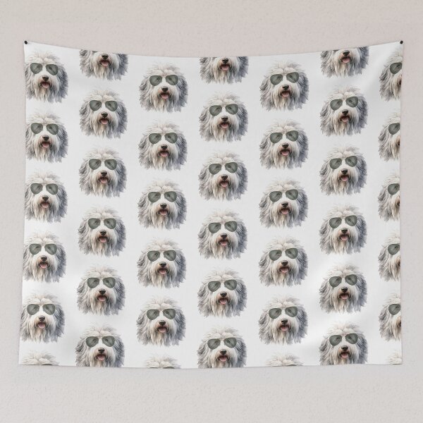 Item preview, Old English Sheepdog Wearing Sunglasses designed and sold by TheAnimalZ00.