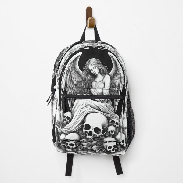 Item preview, Angel Sitting on a Mound of Skulls designed and sold by CailaStyle.