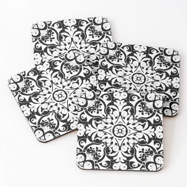Item preview, Pattern design black and white vintage  designed and sold by IdeaND.
