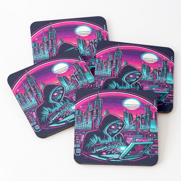 Item preview, Anime Boy Hacker Mouse Pad, Desk Mat designed and sold by KitonicTees.