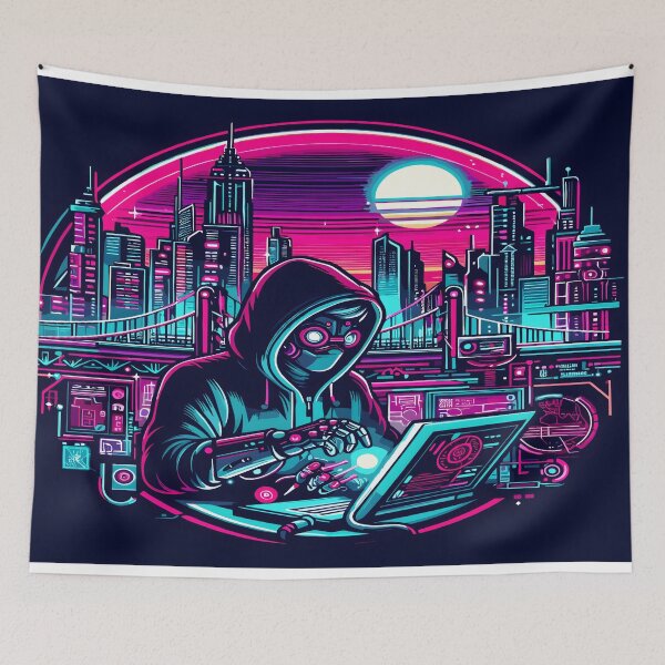 Item preview, Anime Boy Hacker Mouse Pad, Desk Mat designed and sold by KitonicTees.