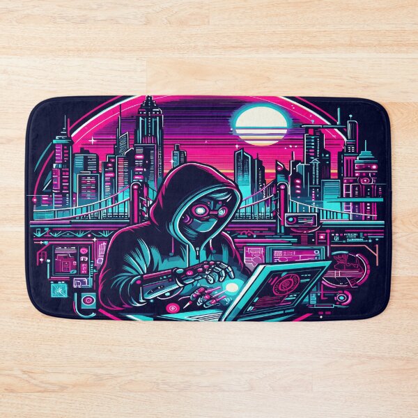 Item preview, Anime Boy Hacker Mouse Pad, Desk Mat designed and sold by KitonicTees.