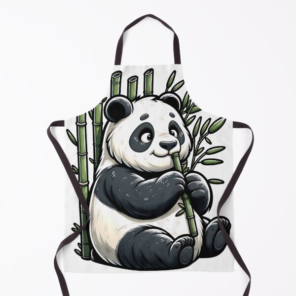 Item preview, Cute Panda Eating Bamboo designed and sold by StickaTime.