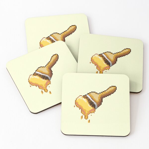 Item preview, Neopet Yellow Paint Brush Pixel Art designed and sold by AyrosArts.