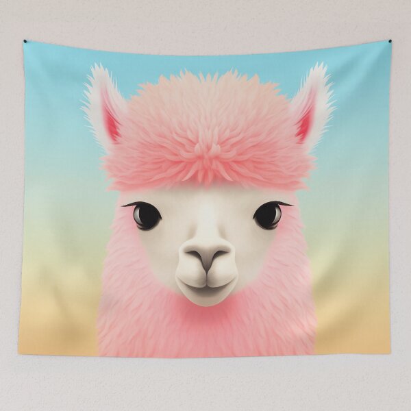 Item preview, Pink Fluffy Llama Dreamscape designed and sold by EnchantArtCo.