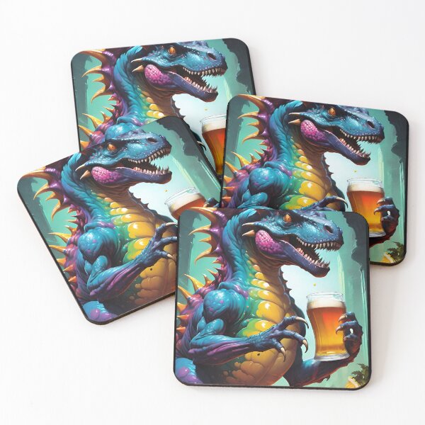 Item preview, Dinosaur in a bar designed and sold by DarkGenesiss.