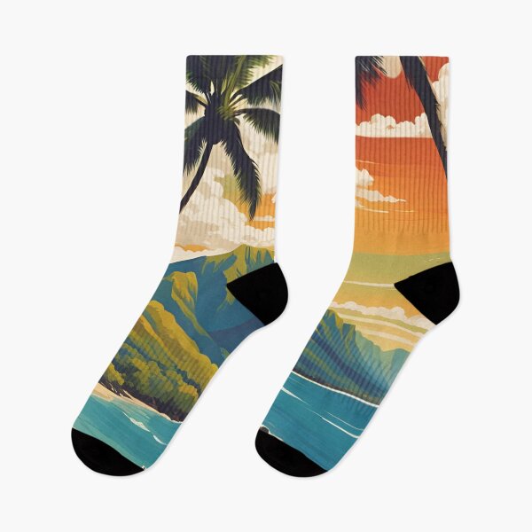Item preview, Oahu Hawaii Modern Travel Poster designed and sold by Glimmersmith.