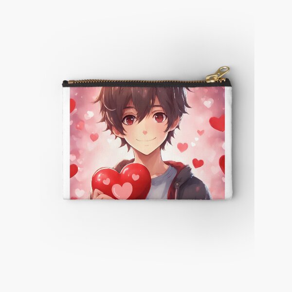 Artikelvorschau, Süßer Anime-Junge, der „Alles Gute zum Valentinstag“ wünscht – 2 entworfen und verkauft von StellaArtz.