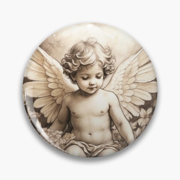 Item preview, Cherub Angel in a Garden Paradise - 15 designed and sold by nyathiwa.