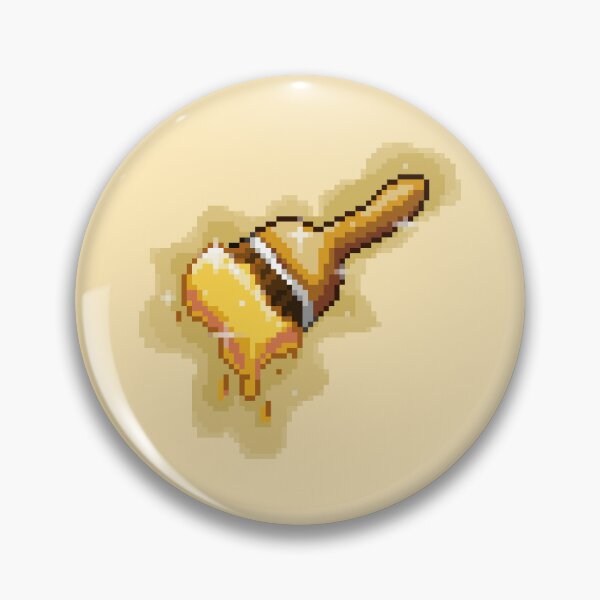 Item preview, Neopet Starter Yellow Paint Brush Pixel Art designed and sold by AyrosArts.