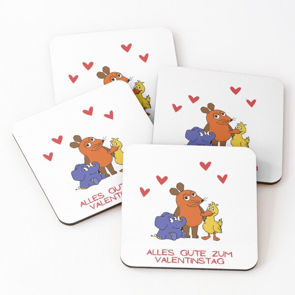 Item preview, Valentinstag/Sendung mit der Maus / cartoon valentines card designed and sold by LaundrySalt.