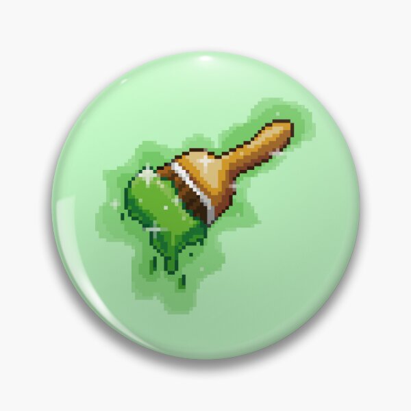 Item preview, Neopet Starter Green Paint Brush Pixel Art designed and sold by AyrosArts.