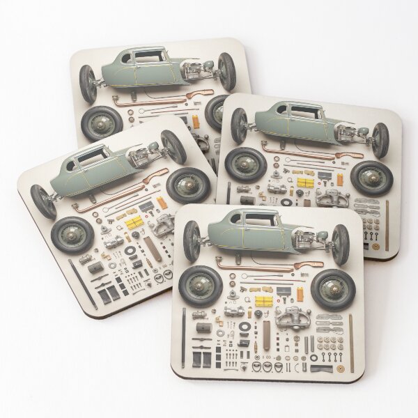 Item preview, 1932 Model B Classic Car Knolling Craft designed and sold by StefNomadLife.