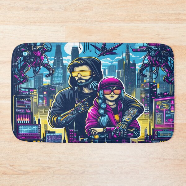 Item preview, Anime Girl Anime Boy Computer Geek Desk Mat Aesthetic designed and sold by KitonicTees.