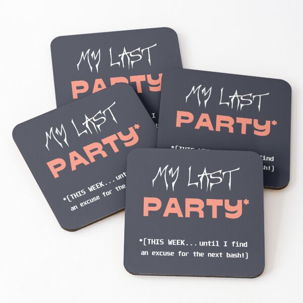 Item preview, My last PARTY* *(THIS WEEK... until I find an excuse for the next bash!) (dark navy background) designed and sold by bekksa.