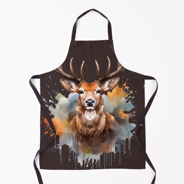 Item preview, Deer Portrait #1 - Wildlife Watercolor designed and sold by CowBonBon.