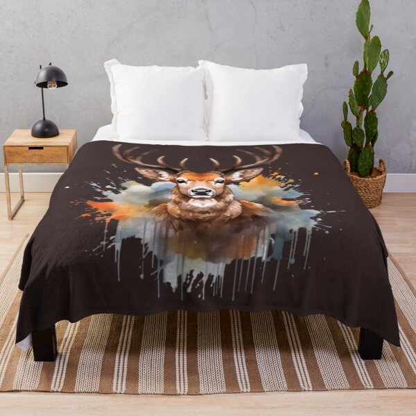 Item preview, Deer Portrait #1 - Wildlife Watercolor designed and sold by CowBonBon.