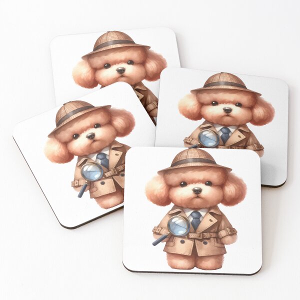 Item preview, Poodle Sherlock Bones  designed and sold by toypoodlemom.