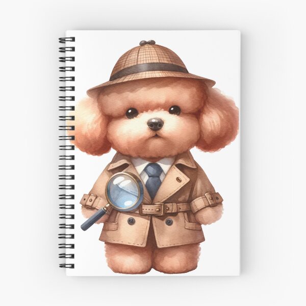 Item preview, Poodle Sherlock Bones  designed and sold by toypoodlemom.