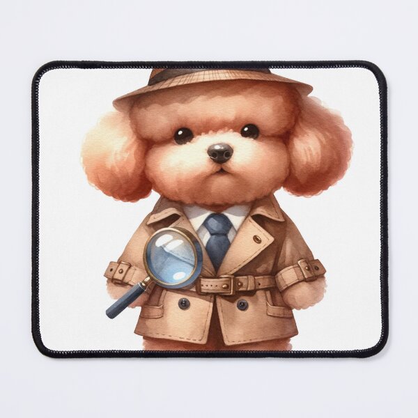 Item preview, Poodle Sherlock Bones designed and sold by toypoodlemom.