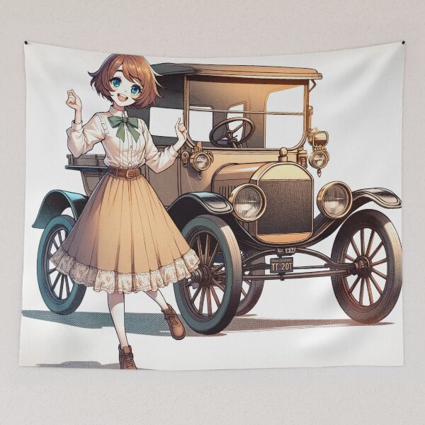 Artikelvorschau, Ford Model T Anime Girl entworfen und verkauft von BitterSilver.