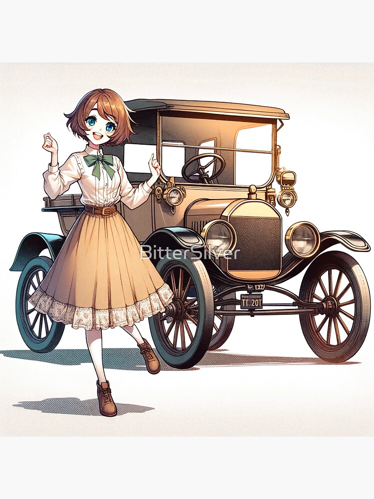 Ford Model T Anime Girl