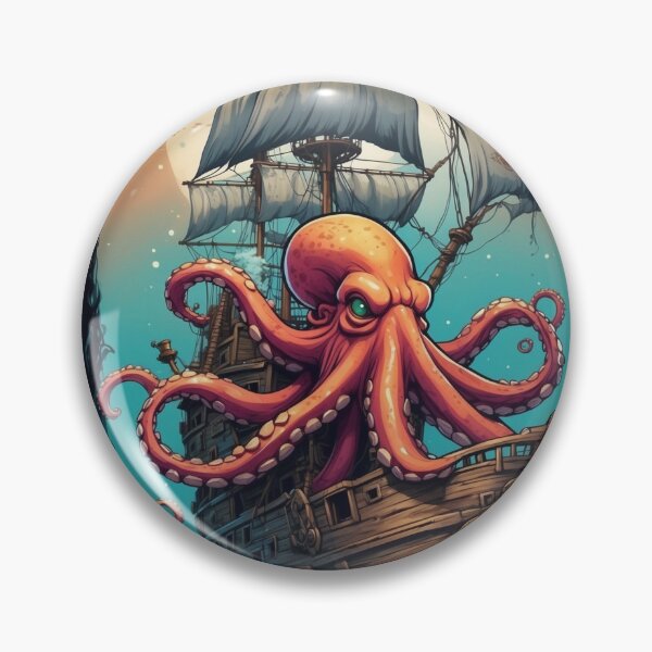Artikelvorschau, Octopus Pirates v1 entworfen und verkauft von SimplifyCD.