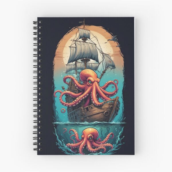 Artikelvorschau, Octopus Pirates v1 entworfen und verkauft von SimplifyCD.
