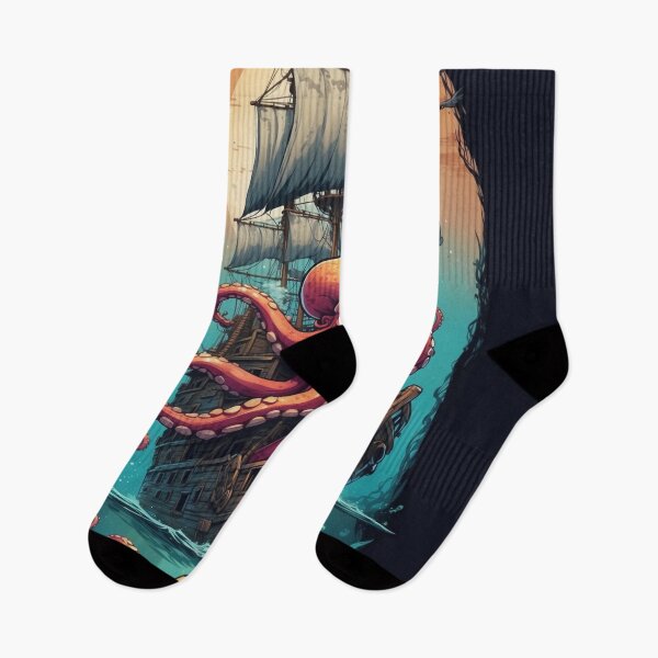 Artikelvorschau, Octopus Pirates v1 entworfen und verkauft von SimplifyCD.
