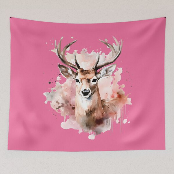Item preview, Deer Portrait #2 - Wildlife Watercolor designed and sold by CowBonBon.