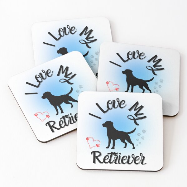 Item preview, " I Love My Retriever " Epic Canine Adoration Tee designed and sold by Wabi-SabiStudio.